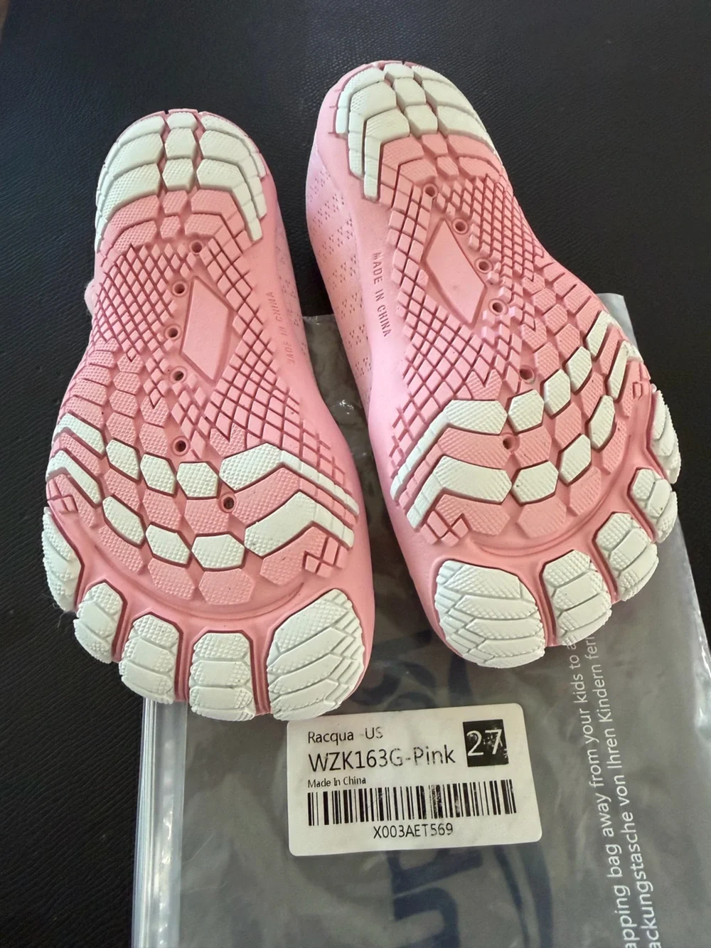 Kids Pink Slip-On Soft Knit Shoes